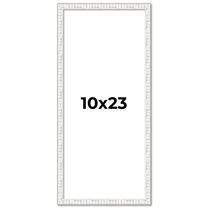 10x23 Frame White Real Wood Picture Frame Width 0.75 inches | Interior Frame Depth 0.5 inches |