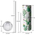 thumbnail image 2 of Cactus 20 Oz Insulated Stainless Steel - Double Wall Vacuum Coffee- Birthday Gifts for Mom Sister Friends Women, 2 of 7