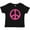 AB-Black, variant on Inktastic Peace Sign Pink Retro Girls Baby T-Shirt