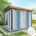 thumbnail image 6 of Outdoor Curtains for Patio Waterproof, Blue Grey Ombre Outdoor Privacy Panels Grommet, Farmhouse Gradient Minimalist Blackout Outside Curtains for Porch/Cabana/Pergola/Gazebo 54"x95", 2 Panels, 6 of 8