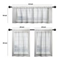 thumbnail image 4 of LALILO Kitchen Curtains and Valances Set of 3 36" Modern Window Treatment Tiers for Window Decor, 4 of 5