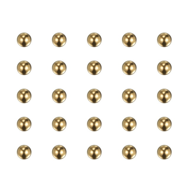 Unique Bargains Boules de Roulement en Laiton Massif de Précision 2.2mm pour Roulements Valves Décoration Lot de 80