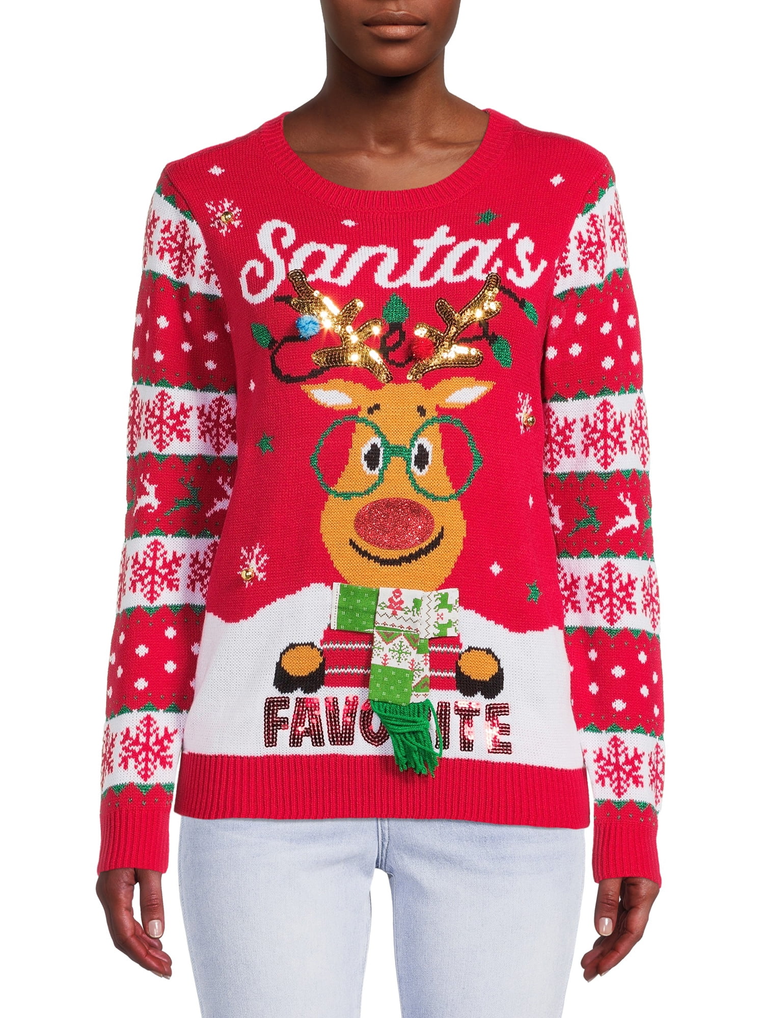 No Boundaries Junior's Christmas Sweater