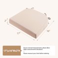 thumbnail image 6 of Outdoor Seat Cushion for Patio Furniture Dining Chair Pad Replacement, 17x16, Set of 2, Peachy Tan, 6 of 8