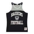 thumbnail image 2 of Men's Mitchell & Ness Black/Silver Las Vegas Raiders Heritage Colorblock Tank Top, 2 of 3