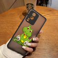 thumbnail image 3 of Funda mate para VIVO X90 X80 X70 5G X60 X50 X30 IQOO NEO 3 5 7 PRO PLUS X27 X23 X20 Funda Coque Shell lindo cocodrilo de dibujos animados, 3 of 5