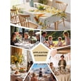 thumbnail image 5 of Spring Floral Table Cloth, Waterproof Tablecloth for Rectangle Tables, Watercolor Forsythia Flowers Hummingbirds Beige Reusable Washable Fabric Table Cover for Restaurant Kitchen Dining 52"x70", 5 of 9