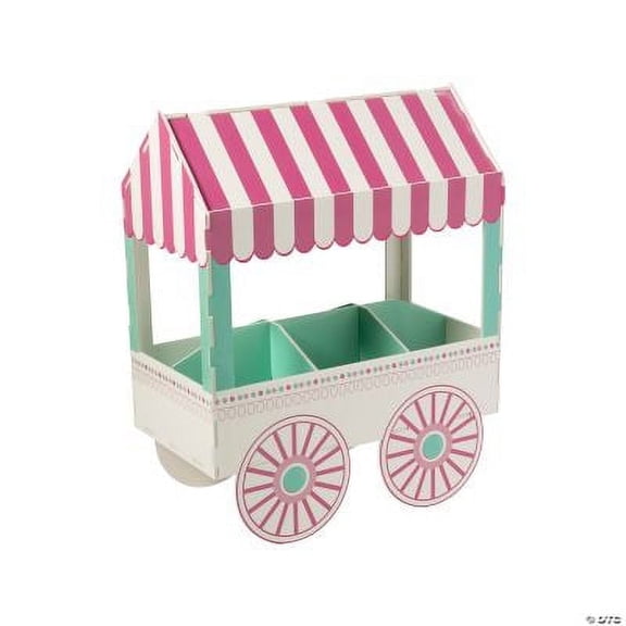 Fun Express Cart Treat Stand, Birthday Party Decor, Multicolor, Small, 1 Piece