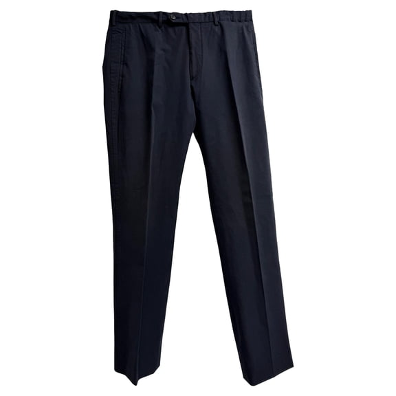 Pre-Owned Prada Straight Leg Pants in Black Polyester