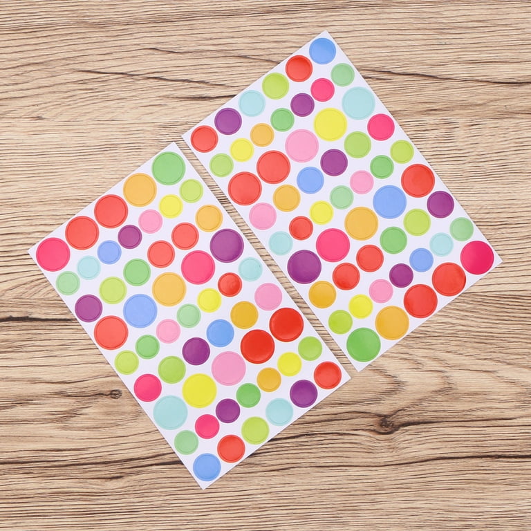 OfficeSmartLabels - Day of The Week Stickers Labels: 7 Days - 1 Round Dots  Color Coding - 7 Days of The Week Mark Stickers - Pressure Sensitive
