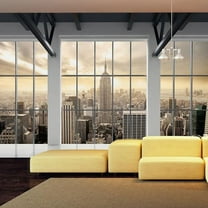 Tiptophomedecor New York Wallpaper Wall Mural - Clouds Over New York City