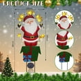 thumbnail image 2 of Solar Christmas Lights Outdoor Garden Stakes, 28in Metal Santa Claus Yard Signs with LED String Lights, Waterproof Christmas Decor for Xmas Lawn Pathway Patio Party Winter, 2 of 9
