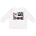thumbnail image 3 of Inktastic Aplastic Anemia Awareness Red and White Ribbons and Flag Boys or Girls Long Sleeve Toddler T-Shirt, 3 of 5