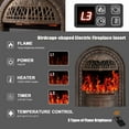 thumbnail image 3 of BOSHIRO 51 Inch Electric Fireplace Mantel, Fireplace Tv Stand with Birdcage Fireplace Heater for Bedroom, Entryway Decor, 3 of 6