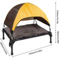 thumbnail image 2 of Outdoor Lounger For Dogs, Foldable Sun Protection Dog Bed With Sun Canopy, Dog Tent Dog Bed Outdoor With Roof, Additional Carry Bag, 2 of 5