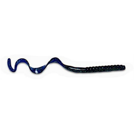 Culprit Bass Fishing Lure C125-48 12 Soft Plastic Worm June Bug