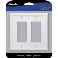 thumbnail image 2 of Amerelle 149RRW Chelsea Wallplate, 2 Rocker, Steel, White, 1-Pack, 2 of 3