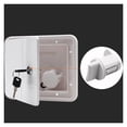 thumbnail image 4 of Threaded Screws Hatch Cover Parts Caravan Lockable Accessories Square Water Intake Universal With Keys RV Trailer Fill Dish ,RV Tool, 4 of 6