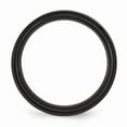 thumbnail image 2 of Titanium Striped 8mm Black IP-plated Brushed/Polished Band Size: 10; for Adults and Teens; for Women and Men, 2 of 6