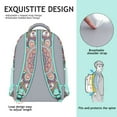 thumbnail image 5 of Spiritual Floral Mandala Backpack - Lightweight Durable Bookbag with Padded Straps, 5 of 6