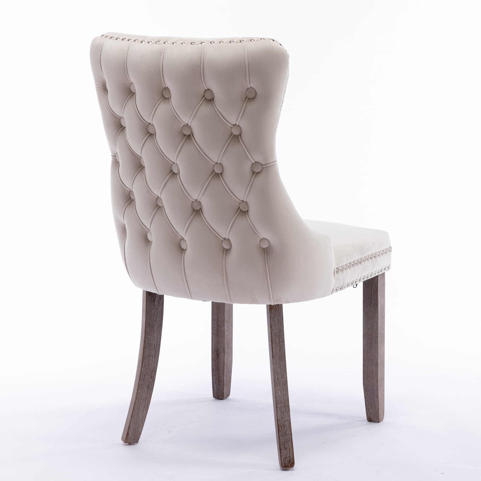 Resenkos Set of 2 Modern Dining Chairs Upholstered Accent Chair, Mid Century Armless Leisure Chair with Wood Legs, Gray Resenkos Set of 2 Modern Dining Chairs Upholstered Accent Chair, Mid Century Armless Leisure Chair with Wood Legs, Gray