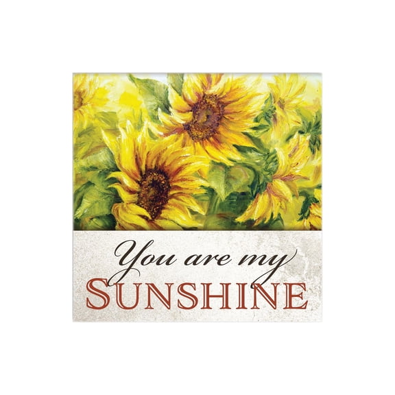 You Are My Sunshine Yellow Sunflowers 12 x 12 Wood Wall Sign Plaque