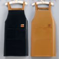 thumbnail image 4 of ZPAQI Waterproof Apron Oil Resistant Apron with Pocket Solid Color Sleeveless Unisex, 4 of 20