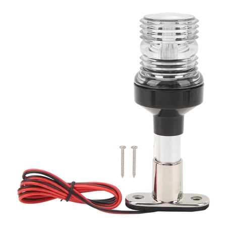 Sorven Marine LED Anchor Light Boat Anchor Light, 6in All Round Stern Light Bright for Fishing Boat Warm White