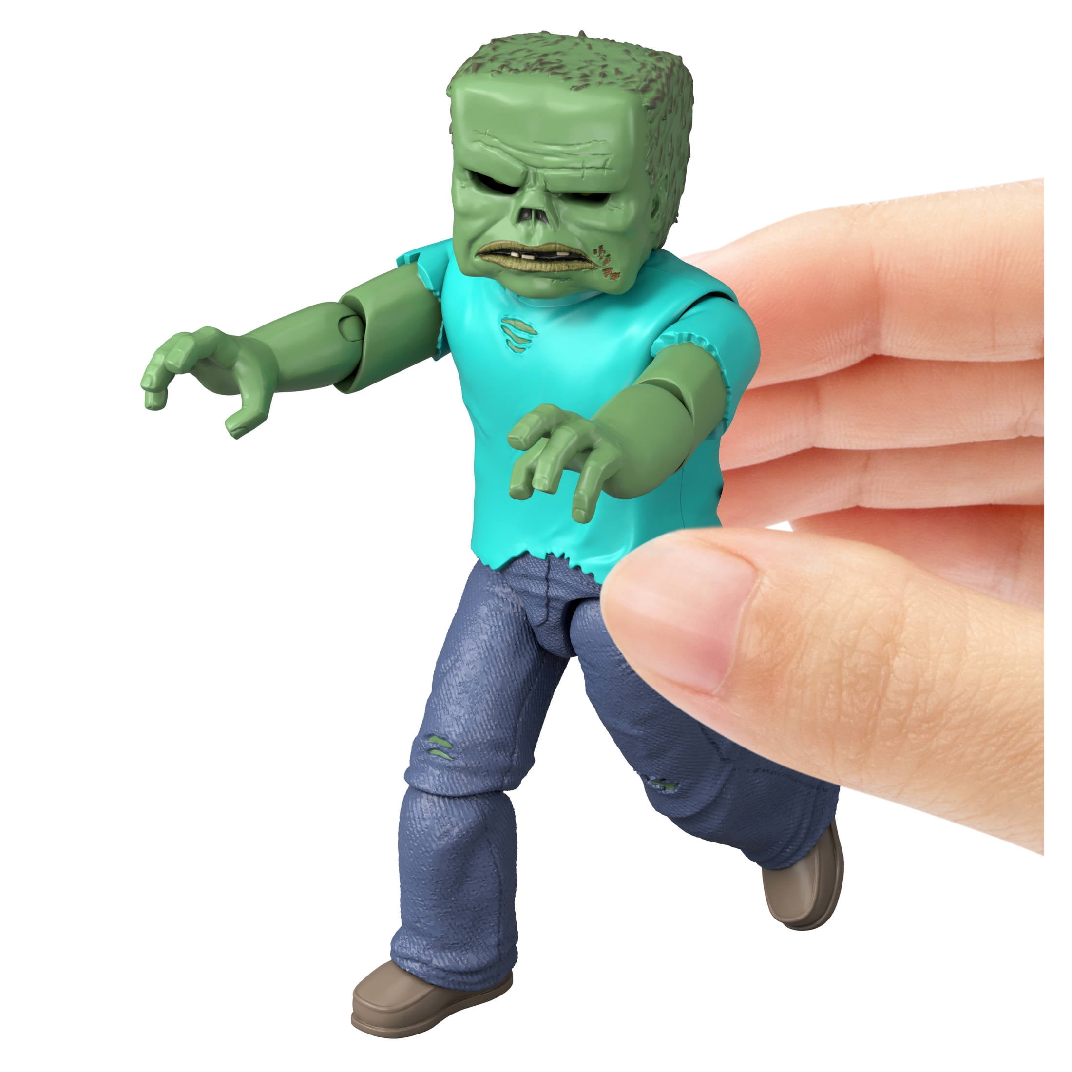Minecraft Zombie Action Figure & Accessories, Toy Set Inspired by A Minecraft Movie