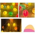 thumbnail image 6 of Easter Lights String Easter String Lights Easter Egg Lights Easter Decorations Easter Lights Battery Operated Light Up Easter Eggs Broken Yellow Chicken String Lights Chicks Broken Eggs Cracked Eggs, 6 of 6