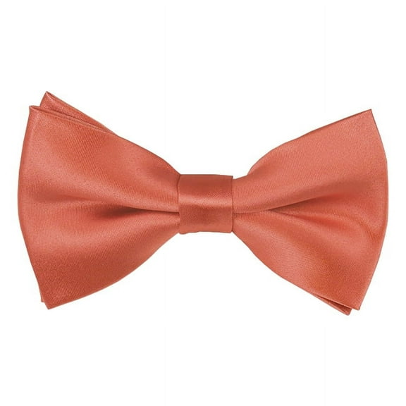 Solid Palm Coast Coral Men's Pre-Tied Bow Tie