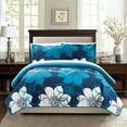 thumbnail image 5 of Chic Home Floral Printed Quilt Set, Multiple Colors, 5 of 6