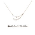 thumbnail image 4 of Ins Constellations Theme Friendship Necklace Rhinestone Comfortable Delicate with Display Card Pendant for Lover Festival Gifts Capricorn Silver, 4 of 6