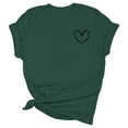 thumbnail image 3 of WEAIXIMIUNG White T Shirts for Women Pack Womens Daily Print O Neck Tank Tops Short Sleeve Fashion Shirts Casual Loose Tees T Shirt, 3 of 3