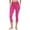 Hot Pink, variant on Mgmyaa Women's Yoga Fitness Capri Leggings with Booty Lifting High Waist Slim Fit Moisture Wicking Side Pockets for Workout Running Gym Athletic