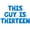 Blue, variant on Letter Balloons - THIS GUY IS THIRTEEN 16" Inch Alphabet Letters Foil Mylar Balloon 13th Birthday Party Banner (Gold)
