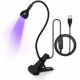 thumbnail image 1 of mlogiroa Luz UV para uñas de gel, lámpara de uñas de gel de 3 W, mini luz LED para esmalte de uñas con cuello de cisne, luz UV de abrazadera portátil con lámpara de carga USB para salón de uñas, 1 of 5