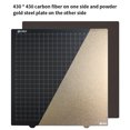 thumbnail image 4 of 430x430mm PEI Build Plate 3D Print Bed Double Side Powder-coating PEI + Smooth Carbon Fiber Surface Spring Steel Flexible Platform with Magnetic Base Compatible with Neptune3, 4 of 6