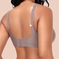 thumbnail image 3 of Brasier Tela de Mantequilla Tela de Mantequilla Sujetador Push up sin Aros para Mujer, Talla Grande, Escote En V Profundo, Suave, sin Costuras, Fino, para Pecho Grande y Pequeño Mediana, 3 of 5