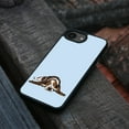 thumbnail image 4 of WIRESTER Shockproof Soft Rubber Cover Case for Apple iPhone 16e 6.1" 2025, Basset Hound Dog Lying Down Looking Up On Light Blue Background, 4 of 5