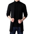 thumbnail image 1 of Sweater Patchwork Coat Men Long Sleeve Knitted Cardigan Retro Outwear, 1 of 5