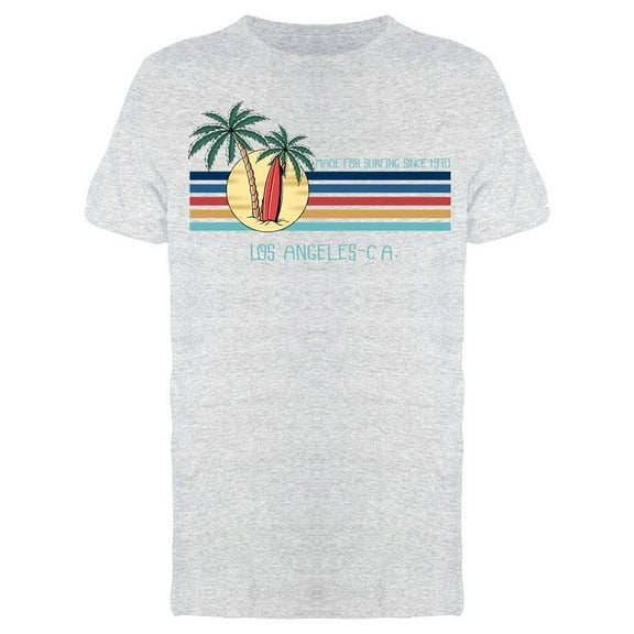 L.a. Retro Style Stripes T-Shirt Men -Image by Shutterstock, Male Large