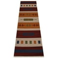 thumbnail image 3 of Rugsotic Carpets Eco-Friendly Woven Hand Woven Kilim Flat Weave Multicolor Contemporary Area Rug, 2'6''x12' Runner, Antimicrobial, 3 of 5