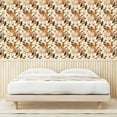 thumbnail image 3 of Ambesonne Lilies Peel & Stick Wallpaper for Home, Amber and Creamy Flowers, 13"x36", Ginger Eggshell and Evergreen, 3 of 5
