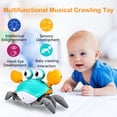 thumbnail image 2 of Juguete para bebés Crawling Crab Plnmlls con música y luz LED, 2 of 6