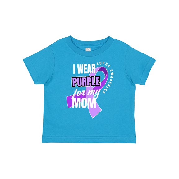 Inktastic I Wear Purple For My Mom Lupus Awareness Boys or Girls Toddler T-Shirt