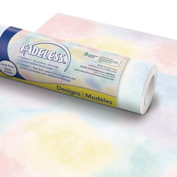 Fadeless Bulletin Board Paper - Watercolor, 48" x 50'