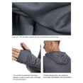 thumbnail image 3 of TELALEO 2 Pack Men's UPF 50+ Fishing Shirts Sun Protection Lightweight Hoodie Performance Long Sleeve SPF UV Shirt for Outdoor Hiking Running Swimming S, 3 of 7