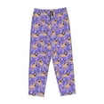 thumbnail image 6 of Uemuo Pugs and Flowers Pattern Women's Wide Leg Palazzo Lounge Pants with Pockets Light Weight Loose Comfy Casual Pajama Pants-Medium, 6 of 9