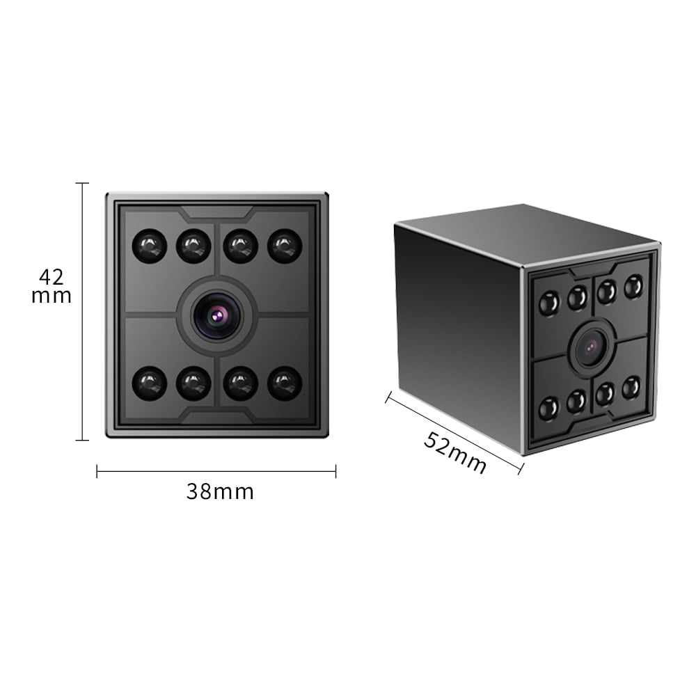 Wireless Security Camera, Battery Powered 1080P Indoor Camera with Motion Detection Alert, Cloud Storage & MicroSD Card, Small Home Camera for Pet Baby Monitoring, Works with WiFi